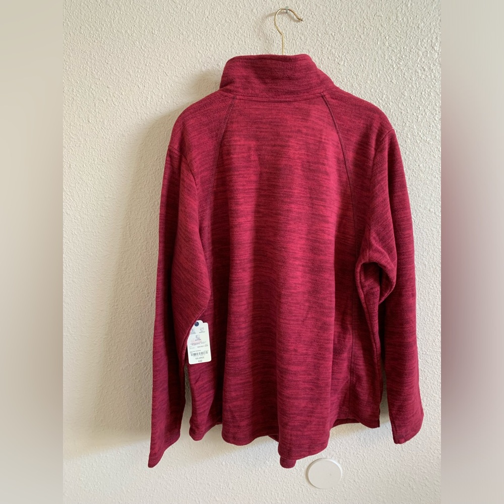 ST JOHN'S BAY Fleece Quarter Zip Sweater NWT🌴 - Picture 2 of 6